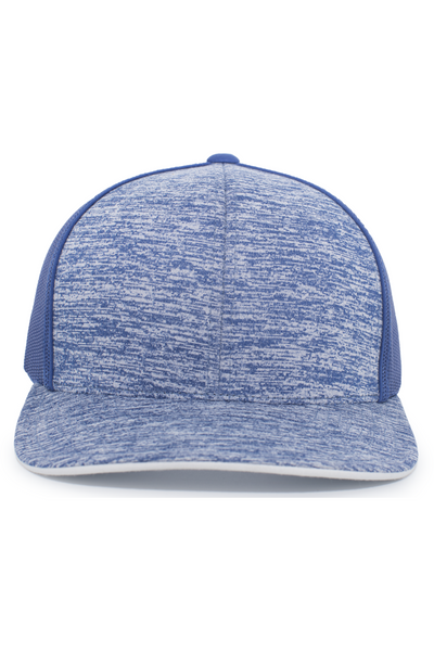 Pacific Headwear Aggressive Heather Trucker Snapback Cap