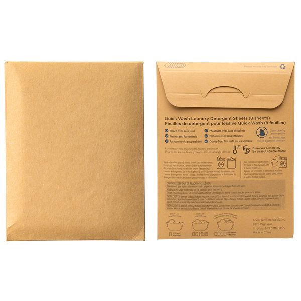 Quick Wash Laundry Detergent Sheets
