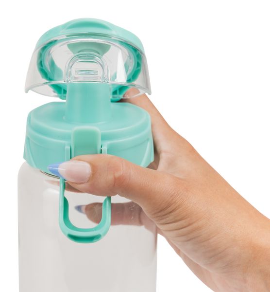 Cool Gear® Cylinder Bottle with Halo Lid - 32 Oz.