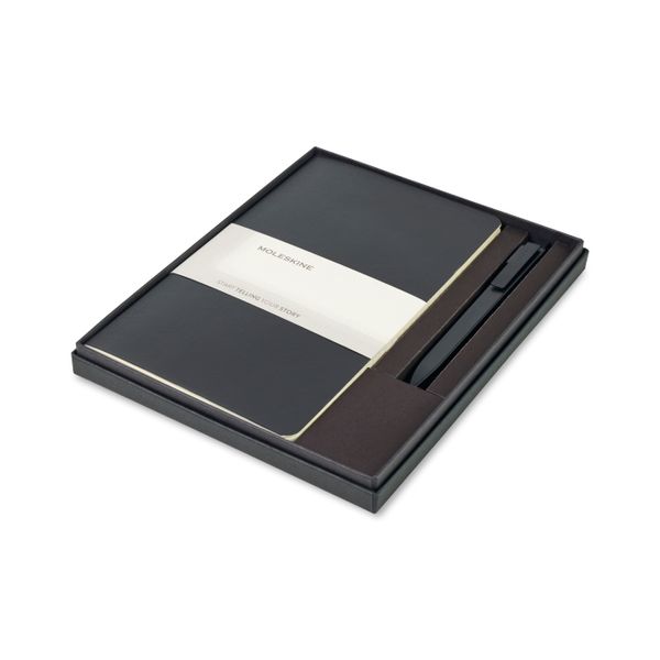 Moleskine® Large Volant and GO Pen Gift Set