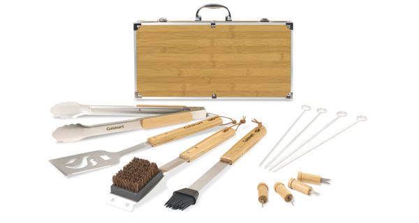 Cuisinart Outdoors® Bamboo 13 PC Grill Tool Set
